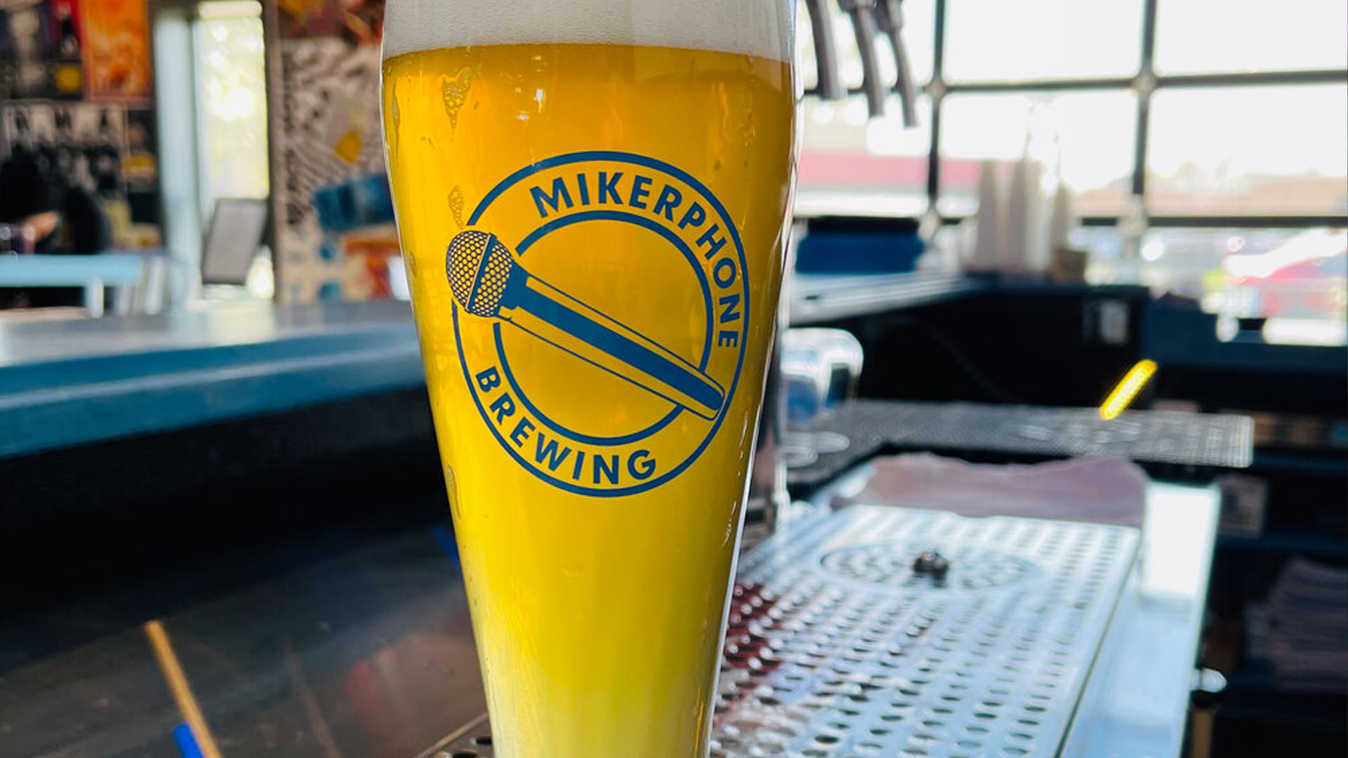 mikerphone brewing beer on a table